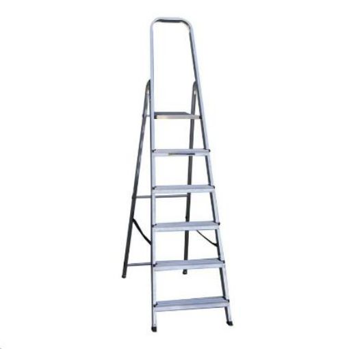 Picture of STEP LADDER ALUM  6 RUNG DOMESTIC