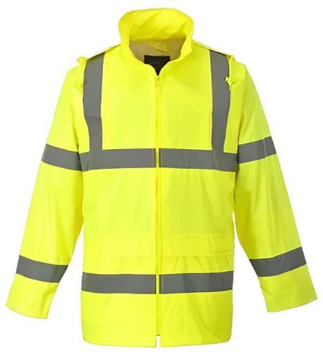 Picture of MOTORWAY SAFETY JACKET LARGE YELLOW With Logo